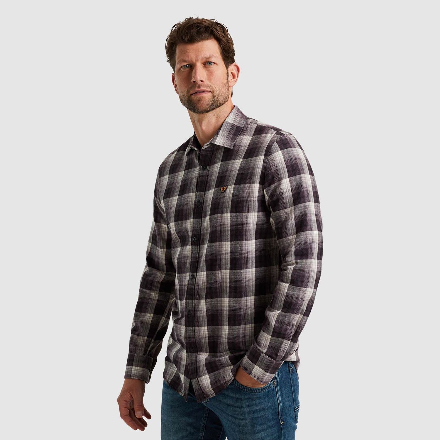 PME Legend | Overhemd met ruitpatroon PSI2410200-8085