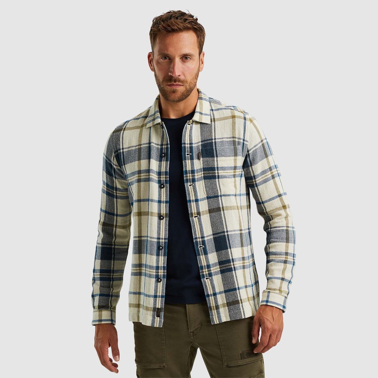 PME Legend | Shirt jacket met ruitpatroon PSI2408207-7013