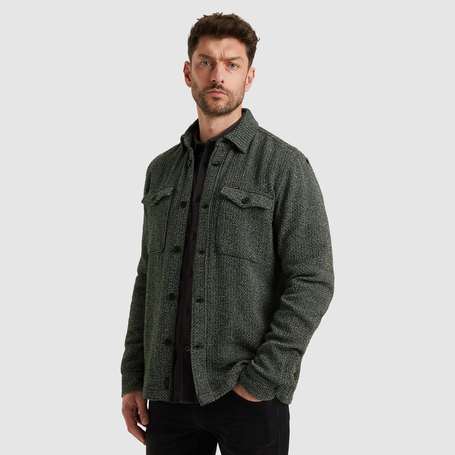 PME Legend | Shirt jacket met tweedlook PSI2510220-6027