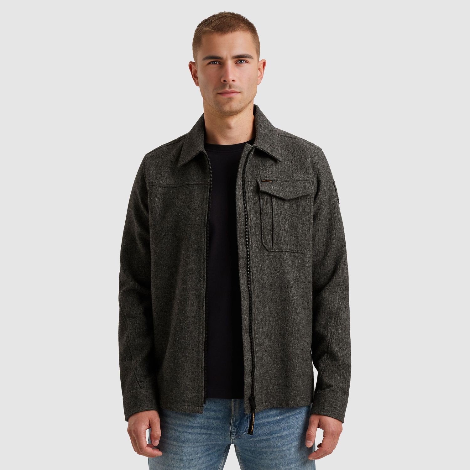 PME Legend | Shirt jacket van wolblend PSI2510218-971