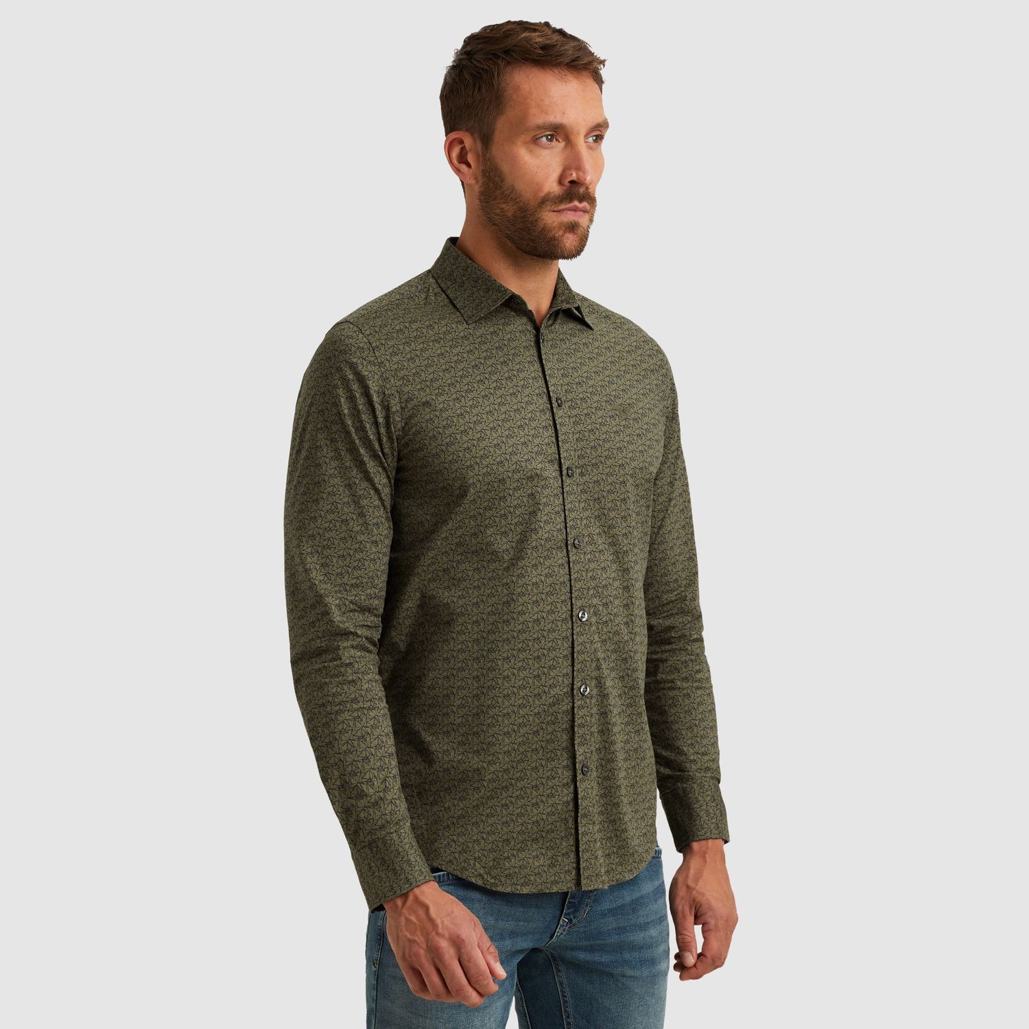 PME Legend | Overhemd met allover print PSI2511239-6213