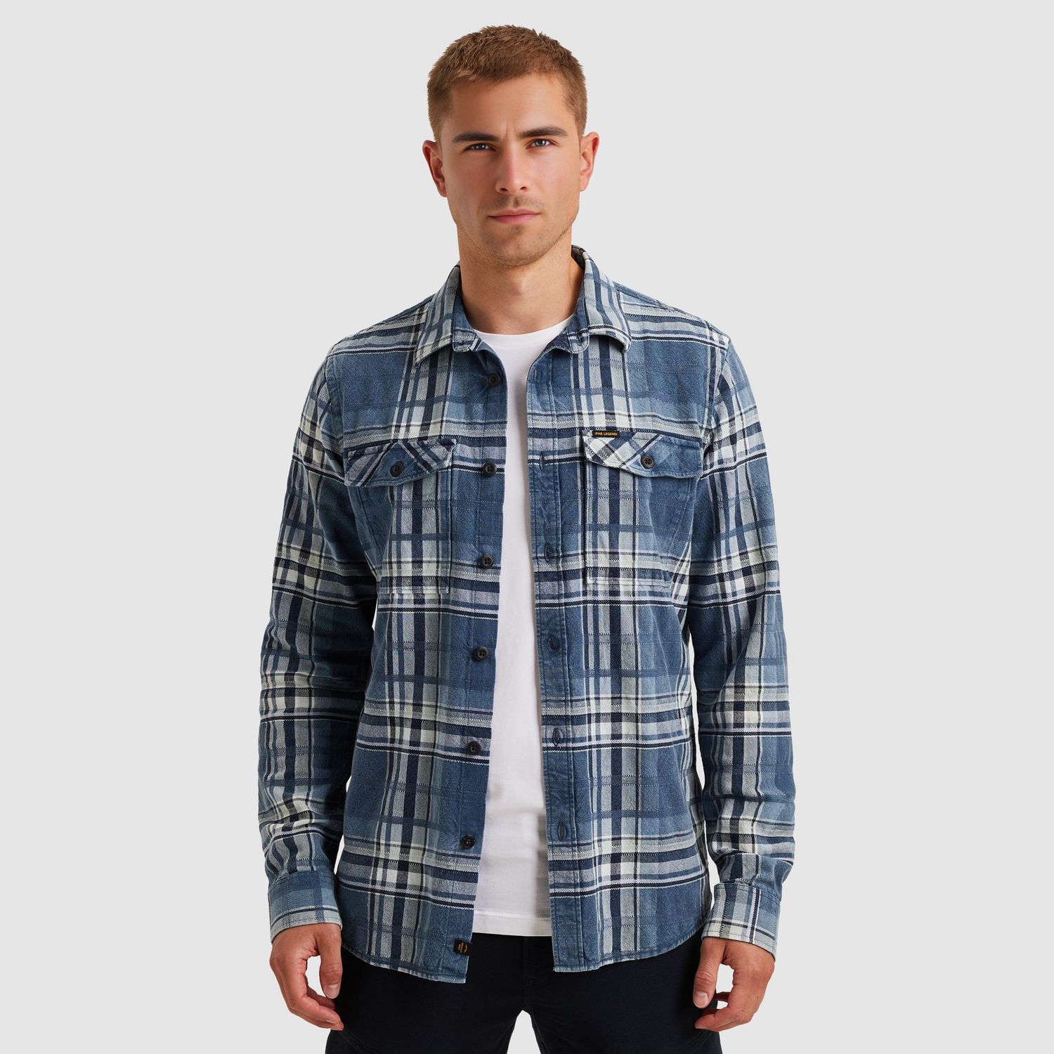 PME Legend | Overhemd met ruitpatroon PSI2511236-590