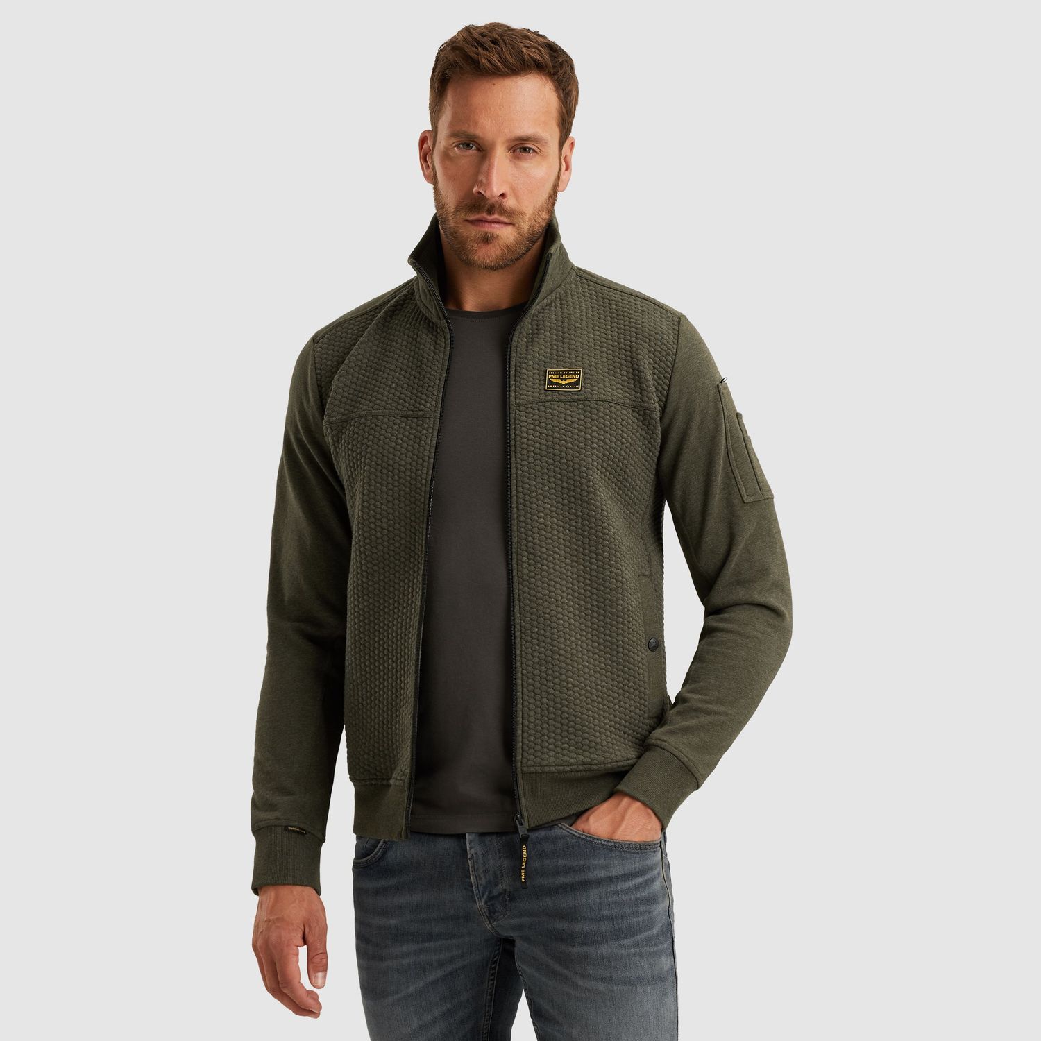 PME Legend | Sweat jacket met ritssluiting PSW2509436-8039