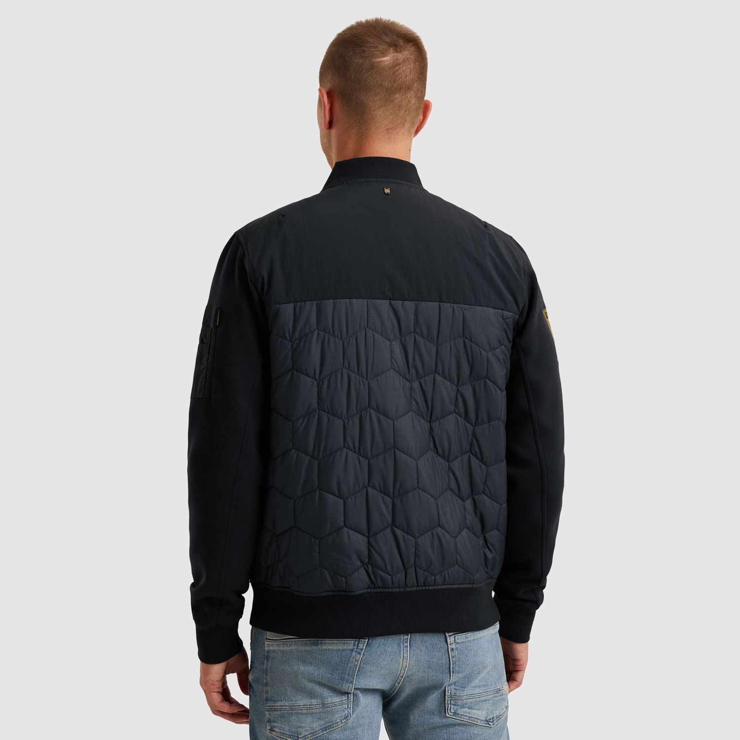 PME Legend Hybrid jacket van een materiaalmix