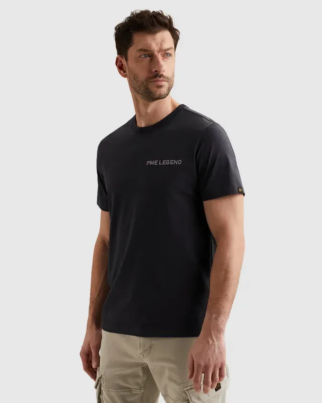 PME Legend T-shirt van jersey met artwork op de rug 