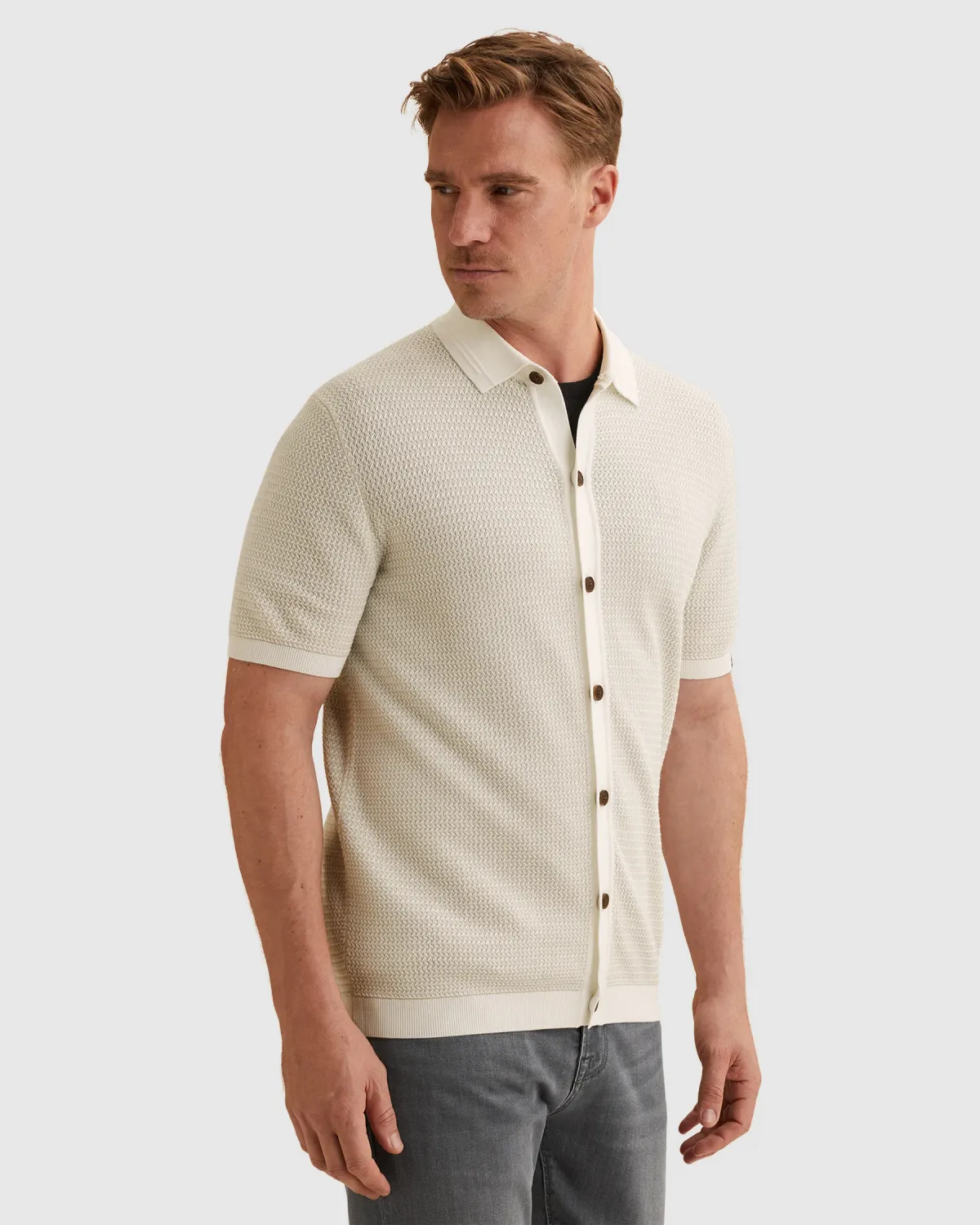 Vanguard Vest met korte mouwen en knoopsluiting VKCS2603362-7004