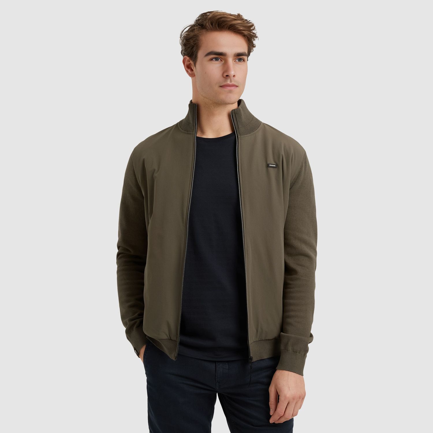 Vanguard | Vest van een materiaalmix VKC2508354-6497