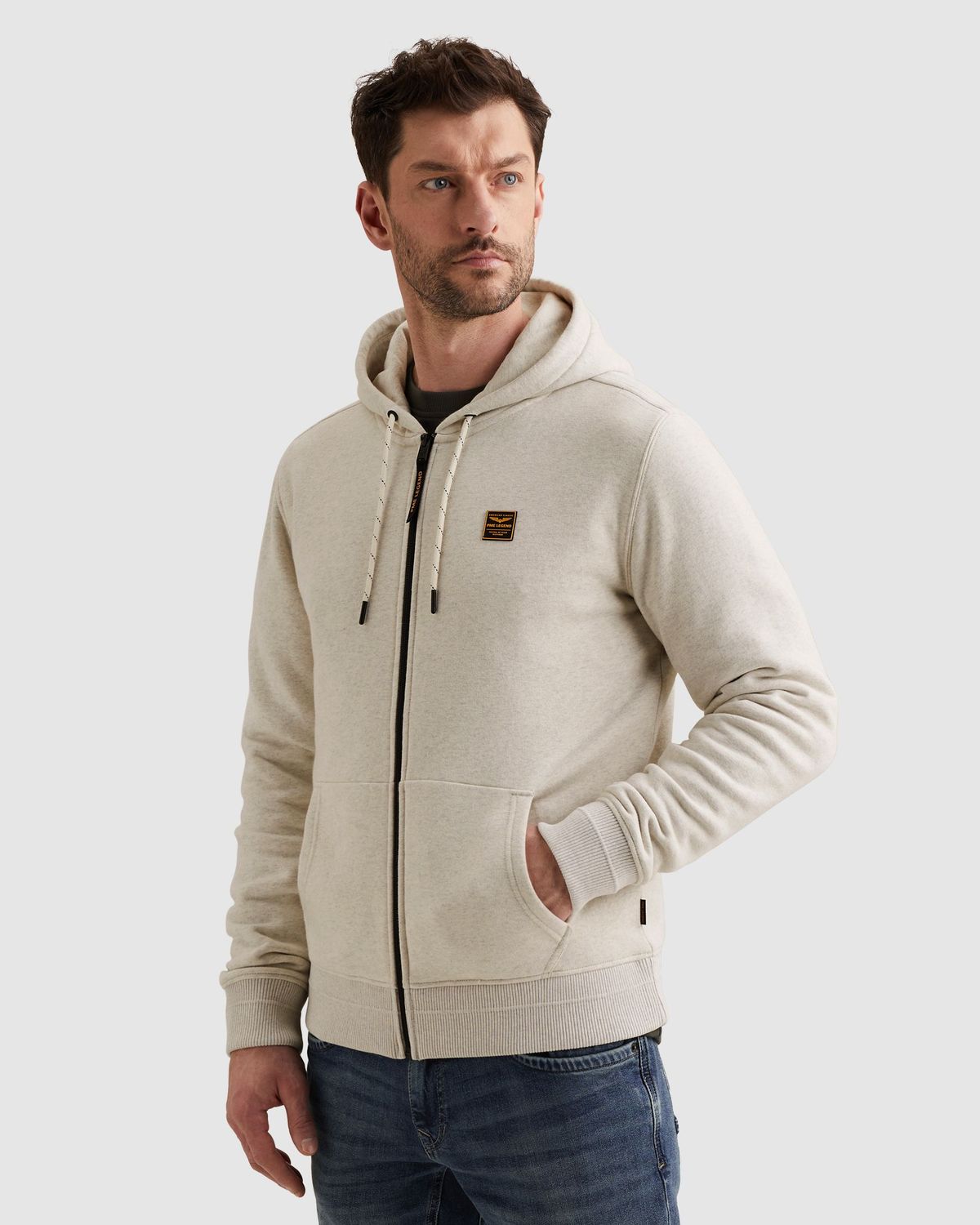 PME Legend | Sweat jacket met capuchon en ritssluiting PSW2602422-910