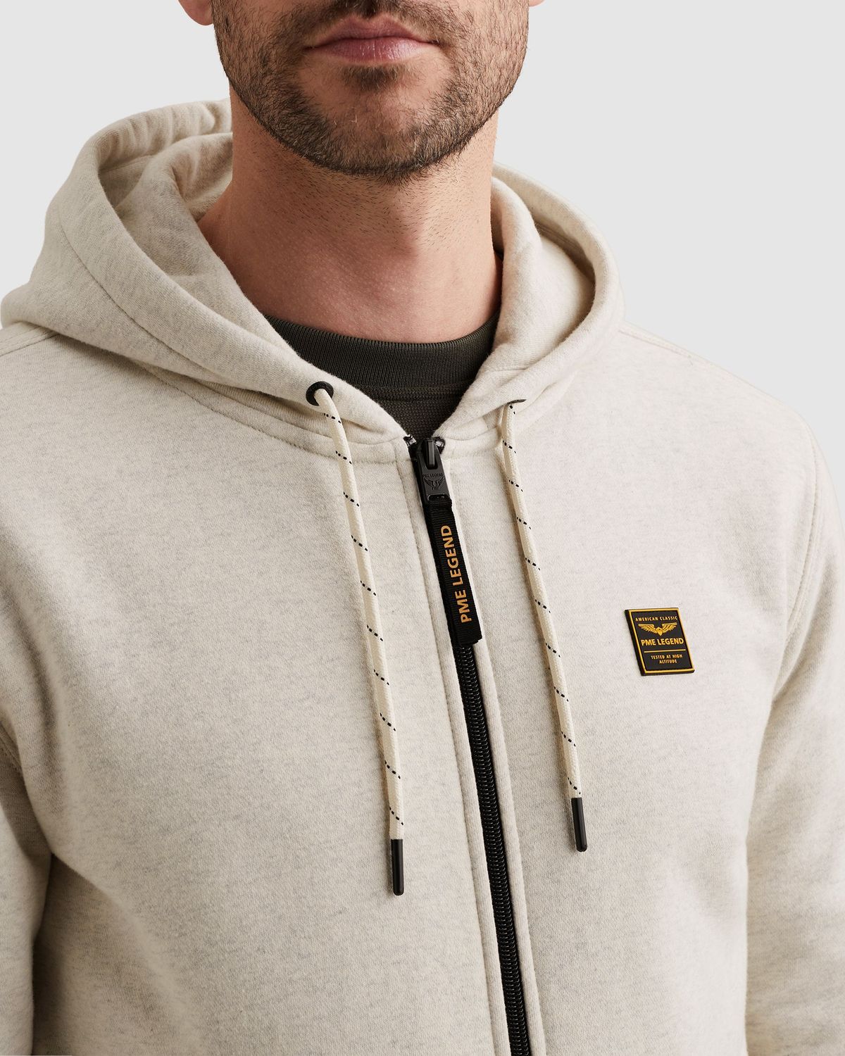 PME Legend | Sweat jacket met capuchon en ritssluiting PSW2602422-910