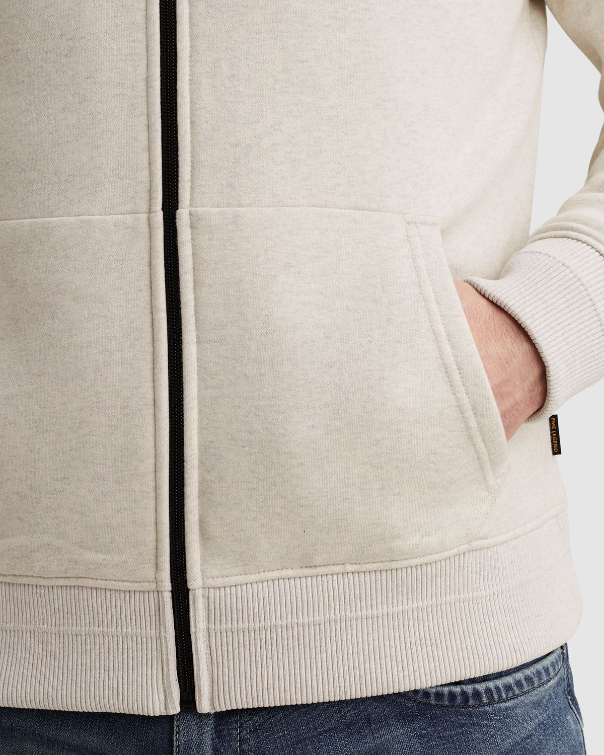 PME Legend | Sweat jacket met capuchon en ritssluiting PSW2602422-910