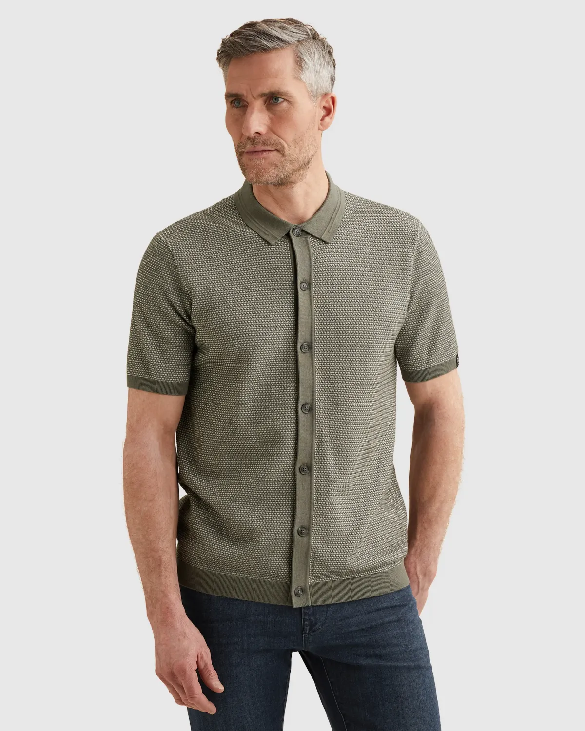 Vanguard Vest met korte mouwen en knoopsluiting VKCS2603362-6495