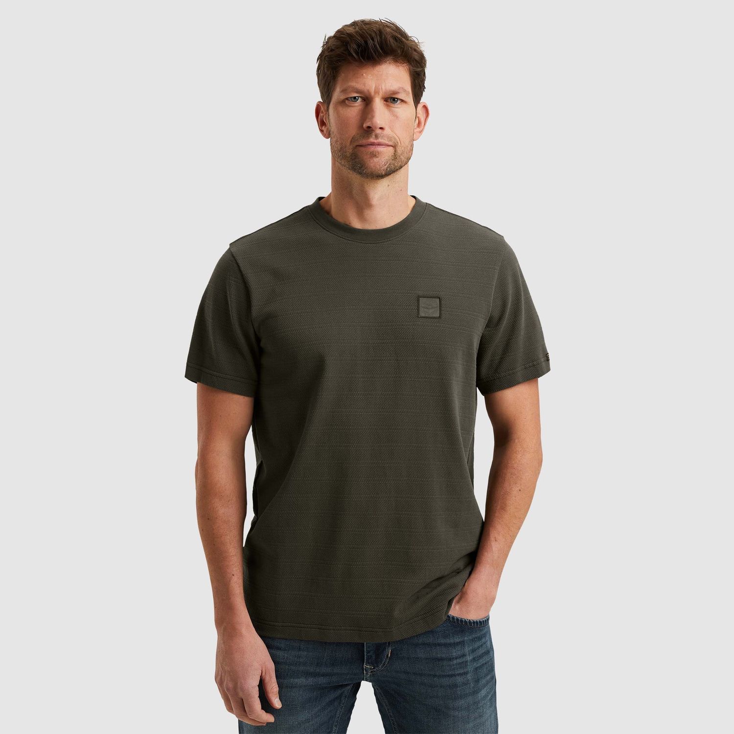 PME Legend | T-shirt met streeppatroon PTSS2502563-8039