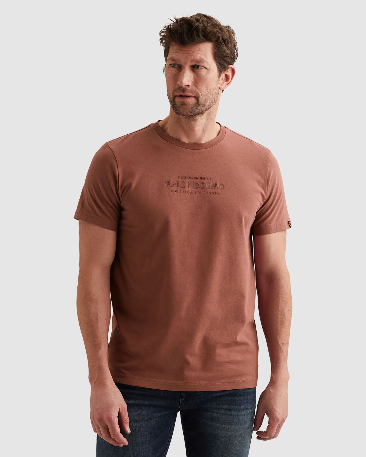 PME Legend T-shirt met artwork en stitching details PTSS2602584-4085