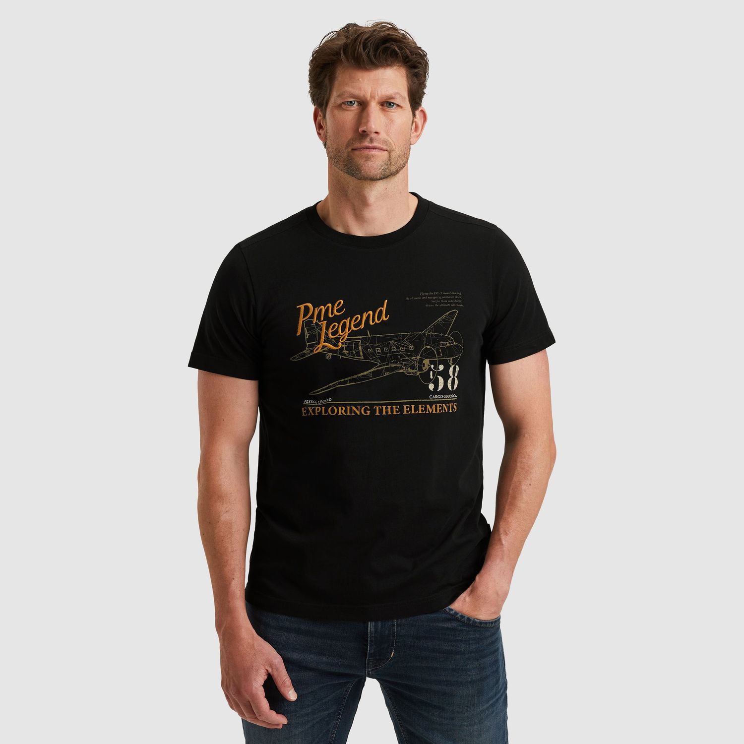 PME Legend | T-shirt met artwork PTSS2510523-999