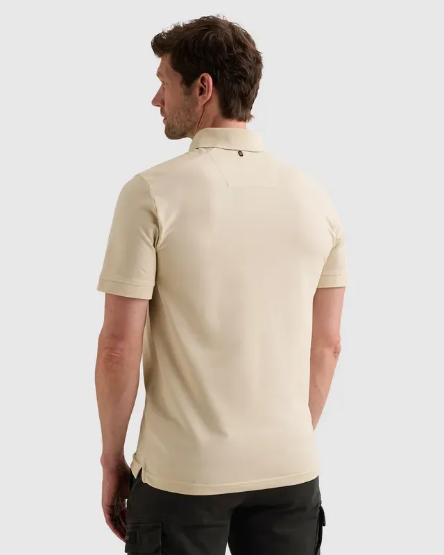 PME Legend Polo van piqué met stretch en flight pocket