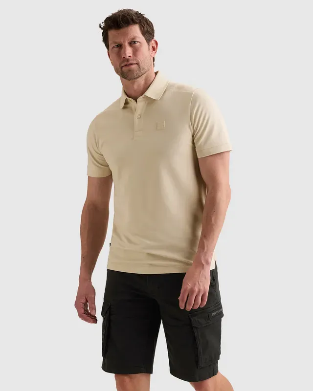 PME Legend Polo van piqué met stretch en flight pocket