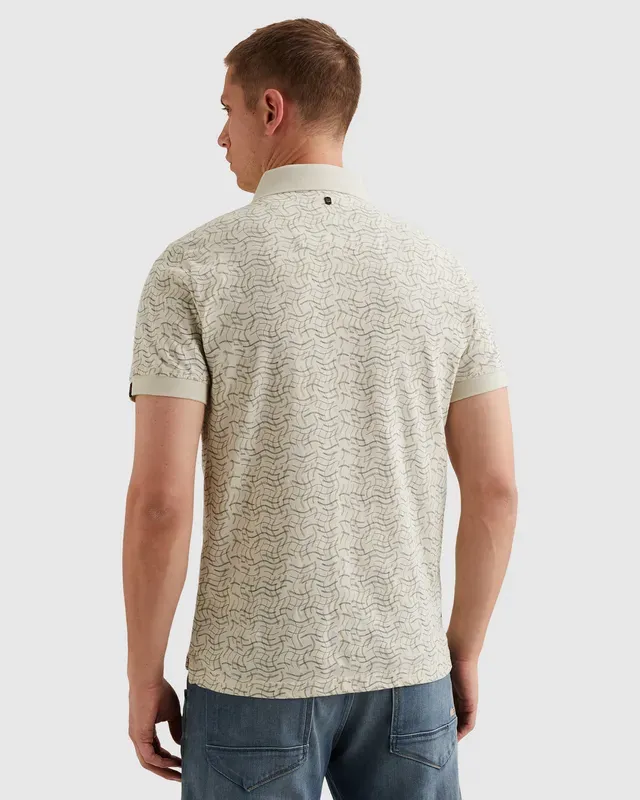 PME Legend Polo van 100% katoen met allover print