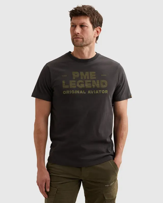 PME Legend T-shirt met stoer artwork op de borst
