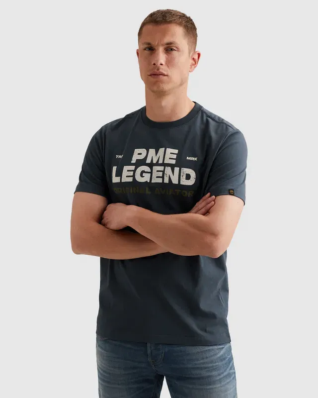 PME Legend T-shirt met stoer artwork op de borst