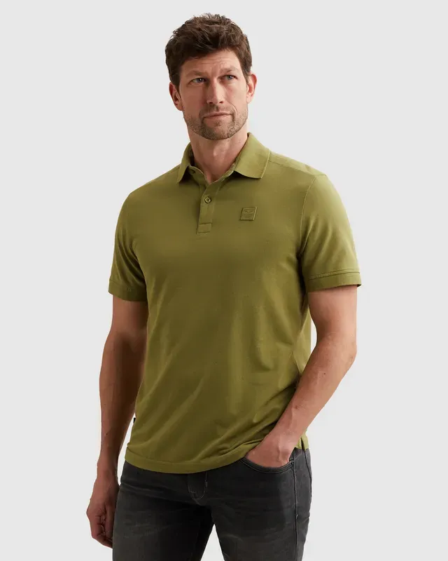 PME Legend Polo van piqué met stretch en flight pocket