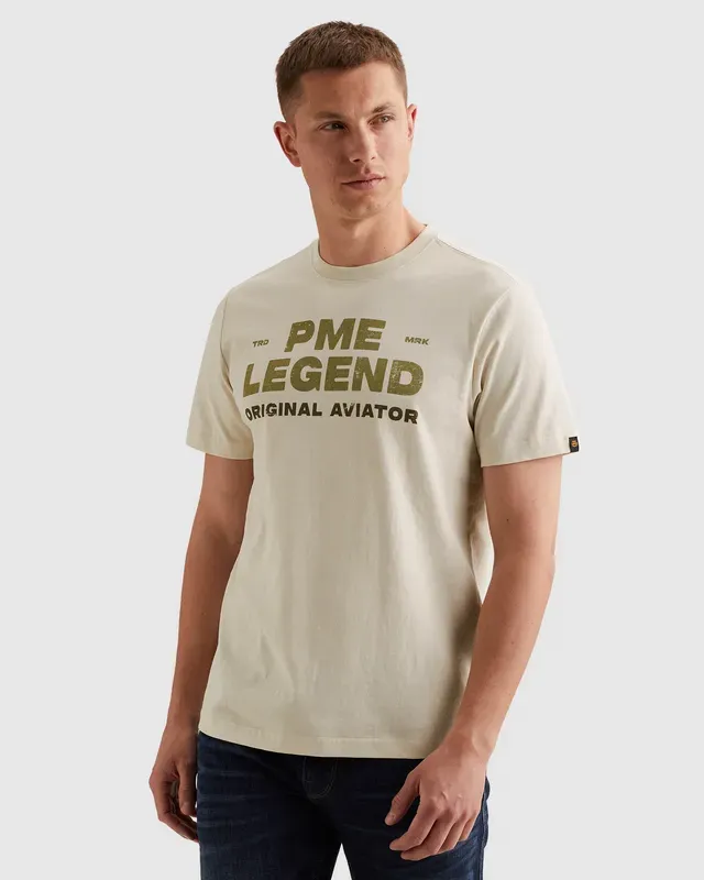 PME Legend T-shirt met stoer artwork op de borst