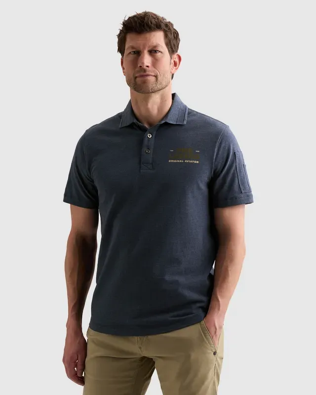 PME Legend Polo van 100% katoen met flight pocket