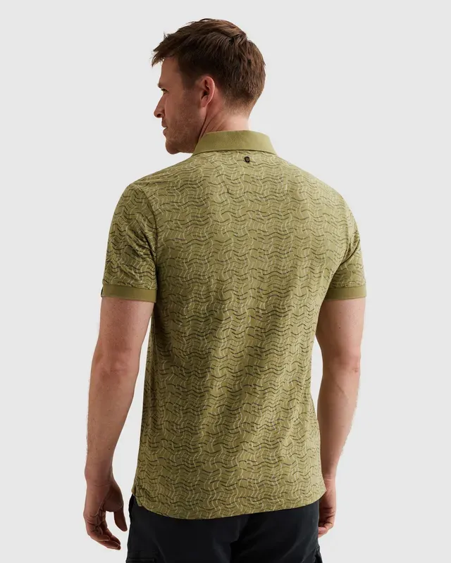PME Legend Polo van 100% katoen met allover print