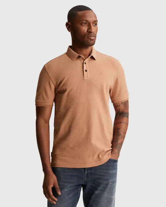 Cast Iron Short sleeve polo slim fit popcorn Sunburn CPSS2606864