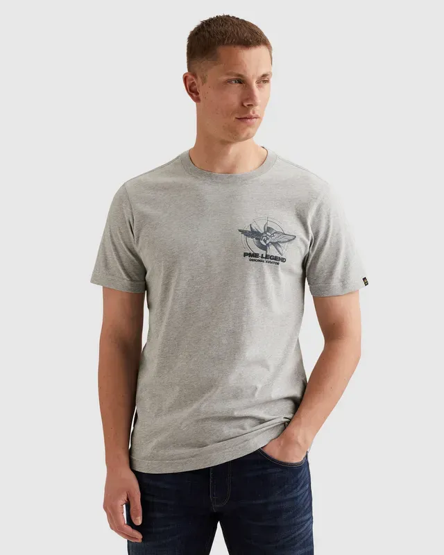 PME Legend T-shirt van jersey met klein artwork op de borst