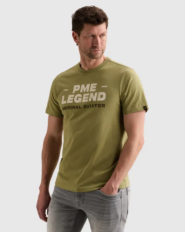 PME Legend T-shirt met stoer artwork op de borst