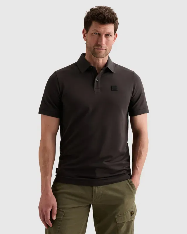 PME Legend Polo van piqué met stretch en flight pocket