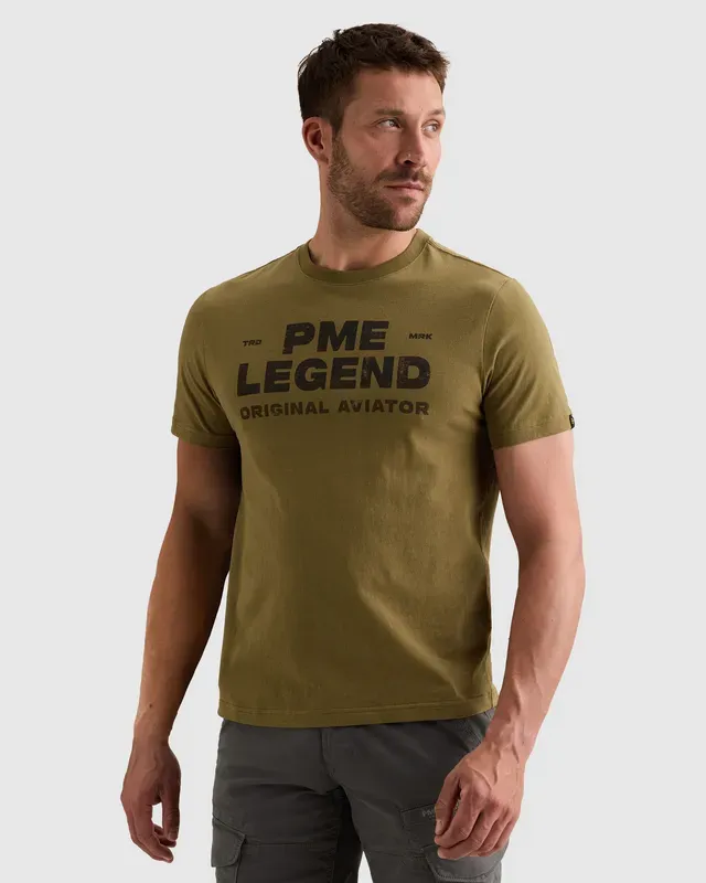PME Legend T-shirt met stoer artwork op de borst