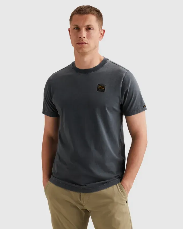 PME Legend T-shirt in een katoenblend met garment -dye wassing