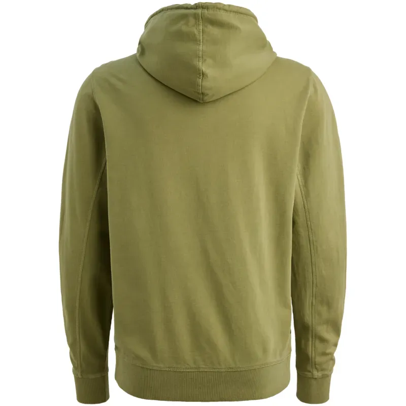 PME Legend Hoodie met garment-dye wassing en artwork