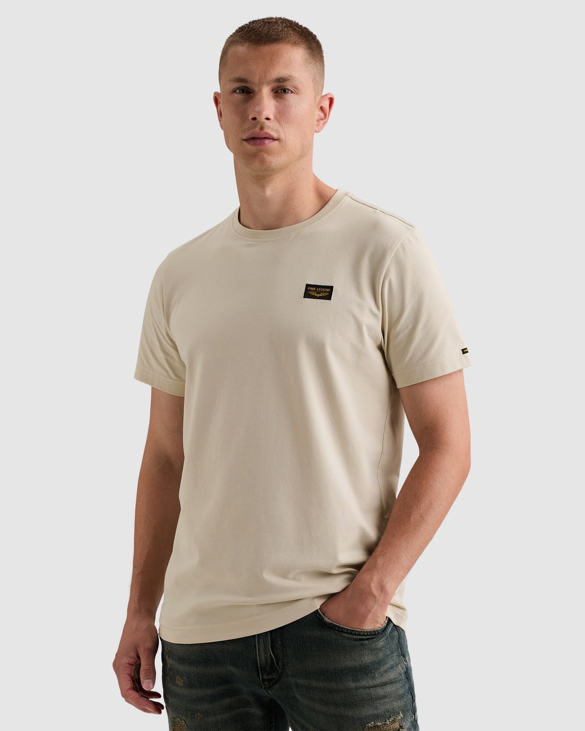 PME Legend American Classic T-shirt van katoen met stretch
