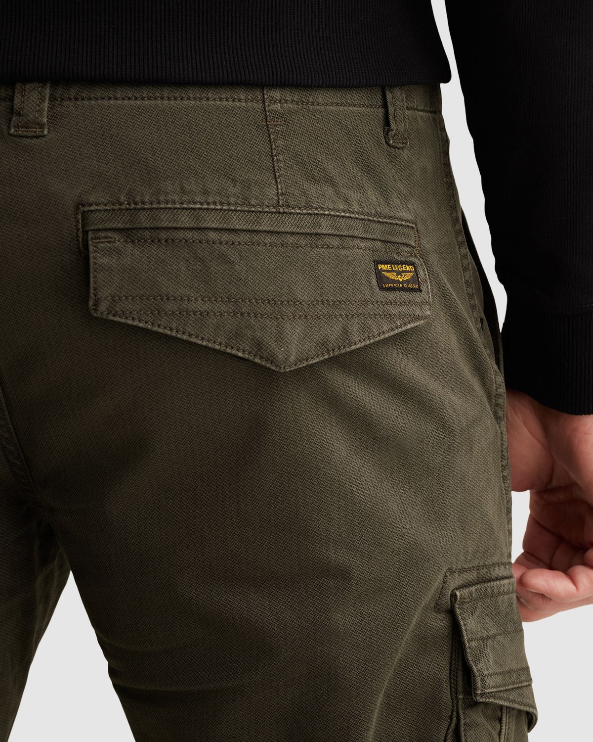 PME Legend Nordrop relaxed fit cargobroek met allover print