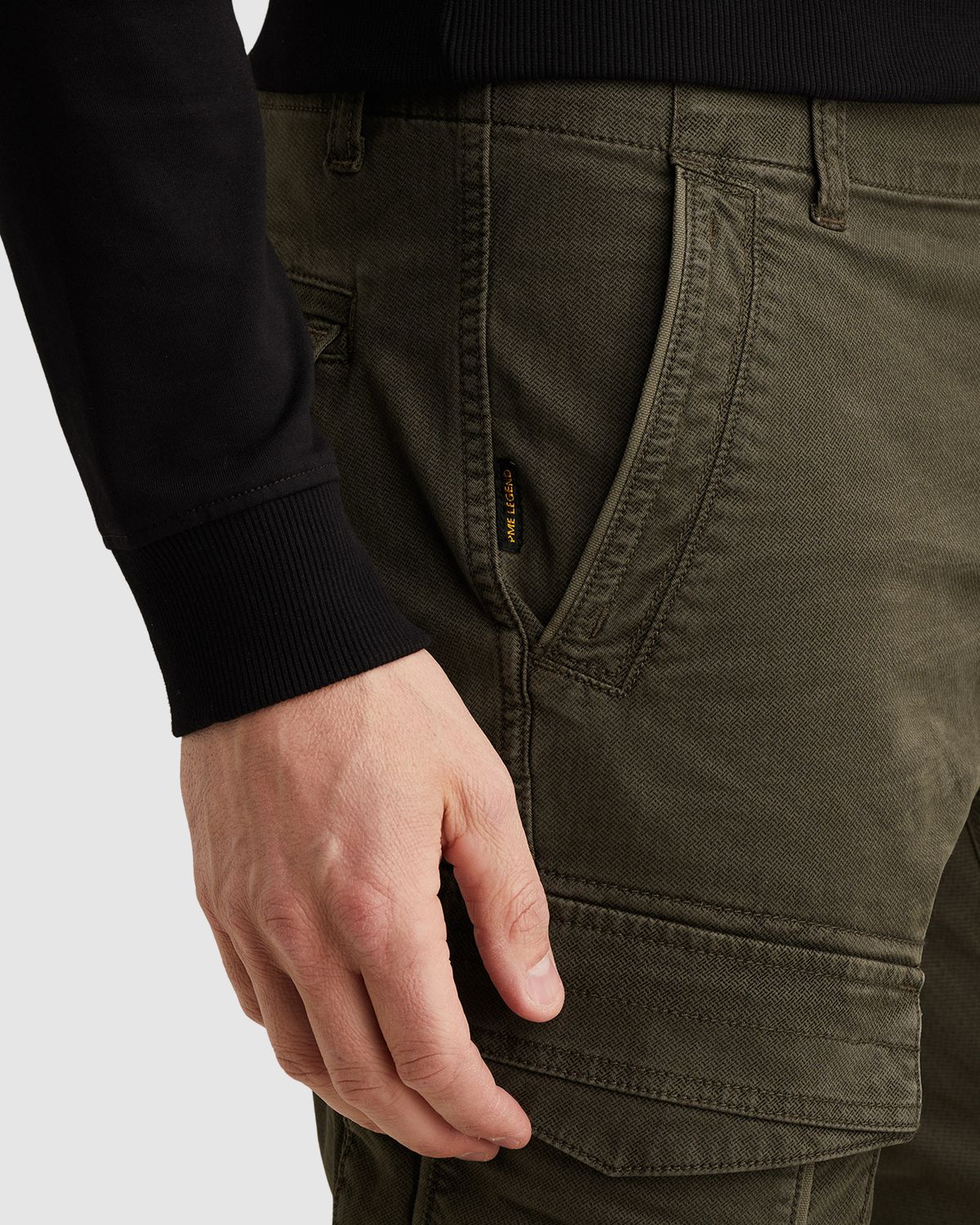 PME Legend Nordrop relaxed fit cargobroek met allover print