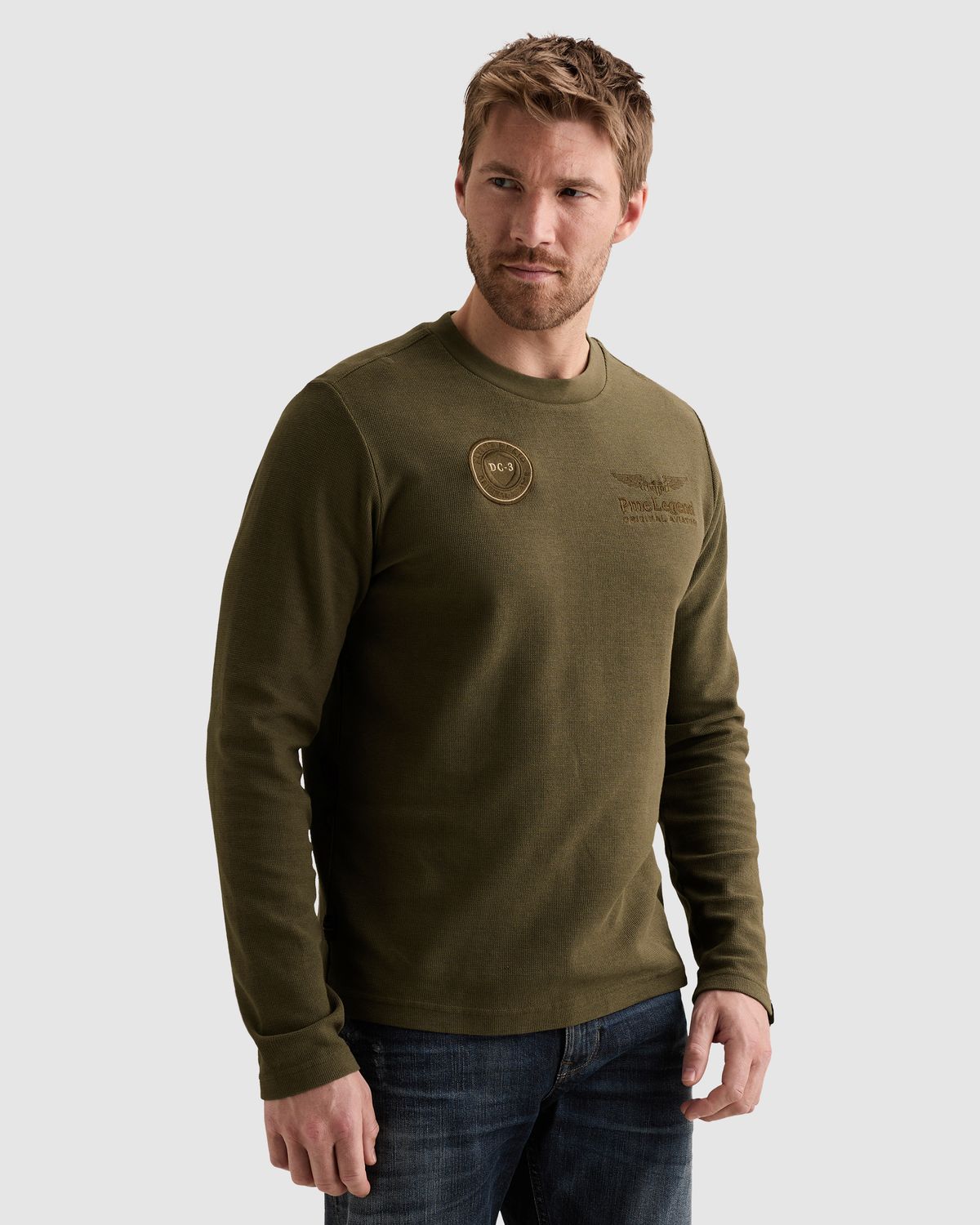 PME Legend T-shirt met lange mouwen en artwork