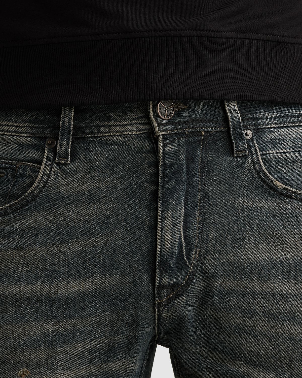 PME Legend Wingload relaxed fit jeans met destroy- en repair details