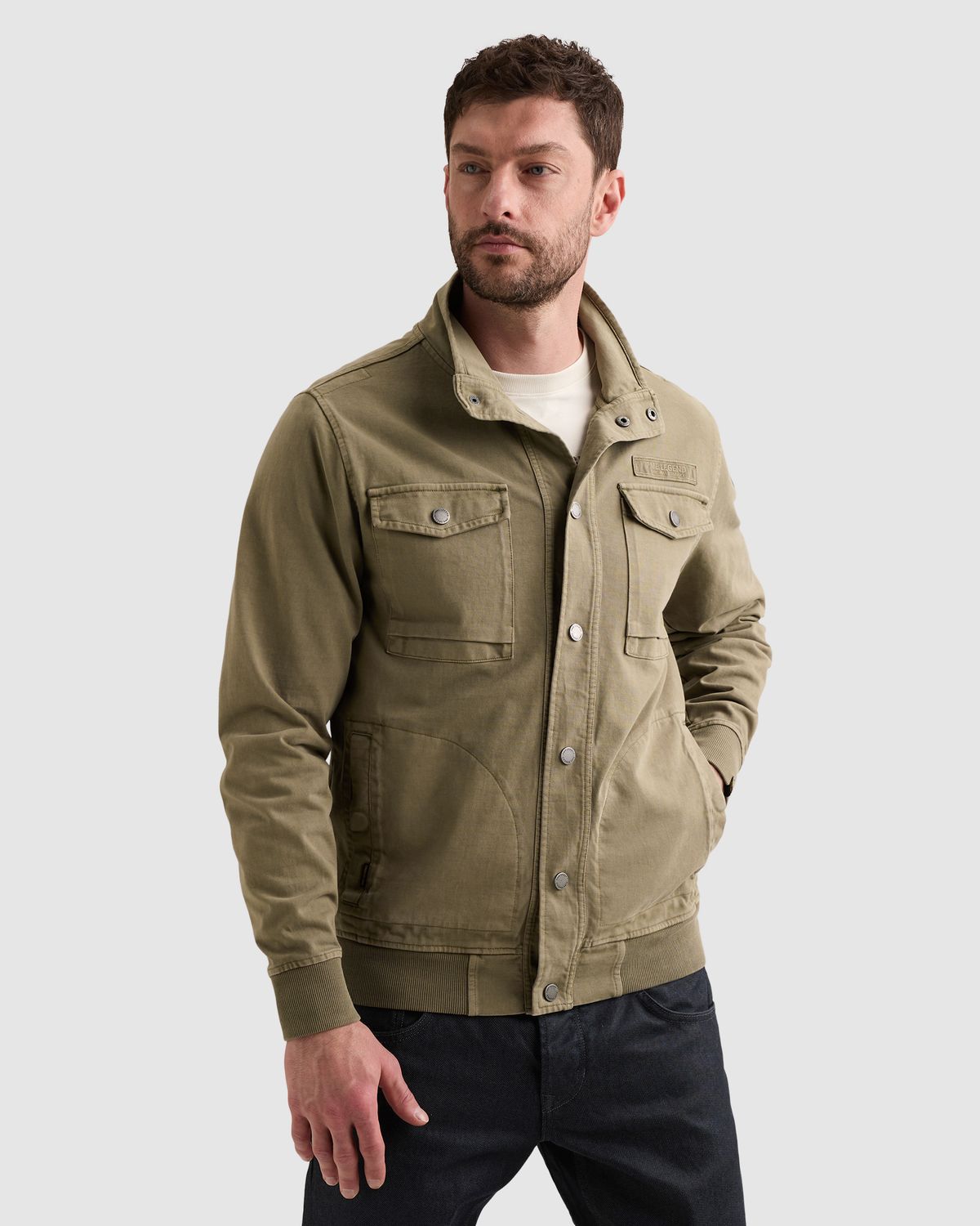 PME Legend Cargo sweat jacket met ritssluiting