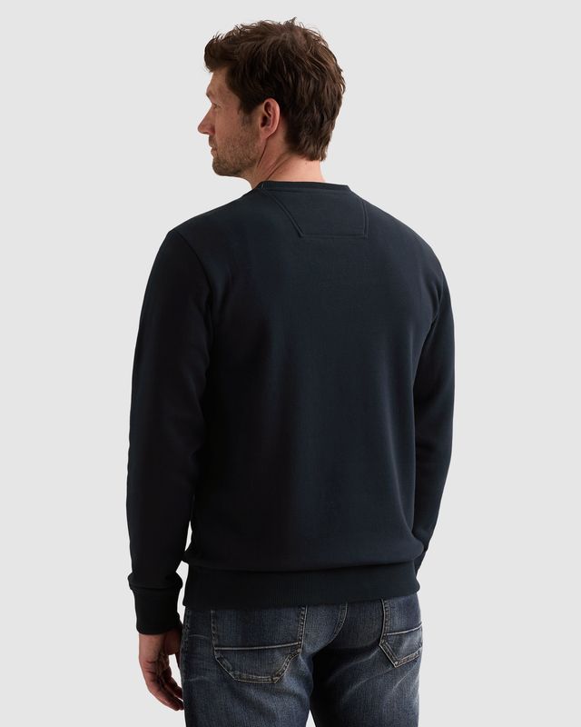 PME Legend Sweatshirt van 100% katoen met ronde hals