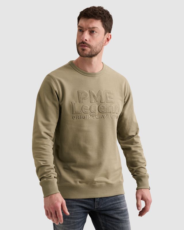 PME Legend Sweatshirt met ronde hals en artwork