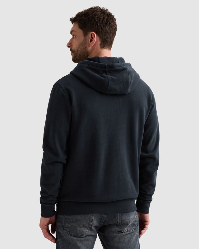 PME Legend Sweat jacket met garment-dye wassing en ritssluiting