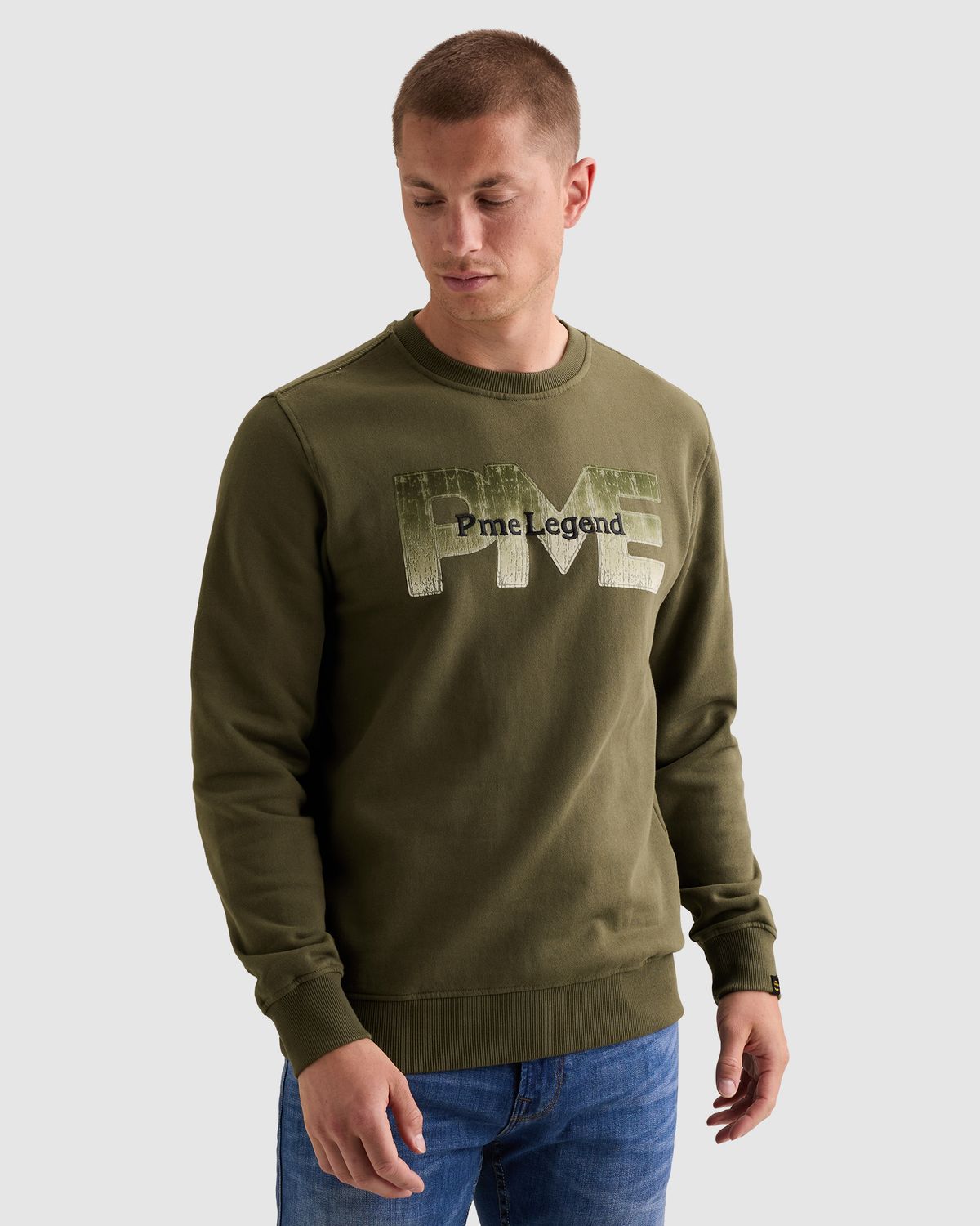 PME Legend Sweatshirt van 100% katoen met print