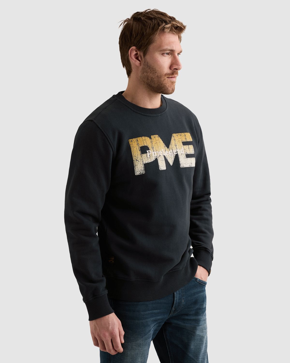 PME Legend Sweatshirt van 100% katoen met print