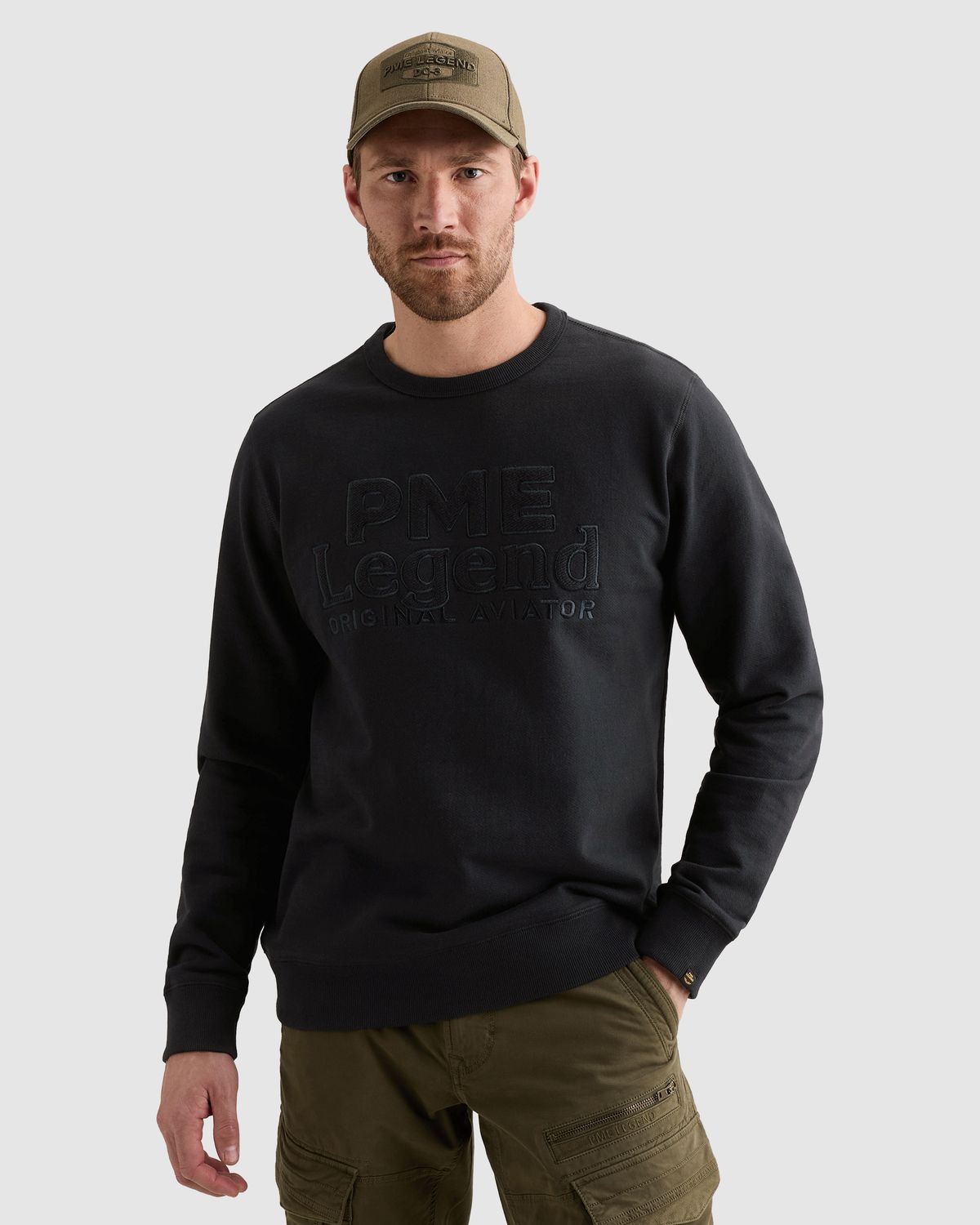PME Legend Sweatshirt met ronde hals en artwork