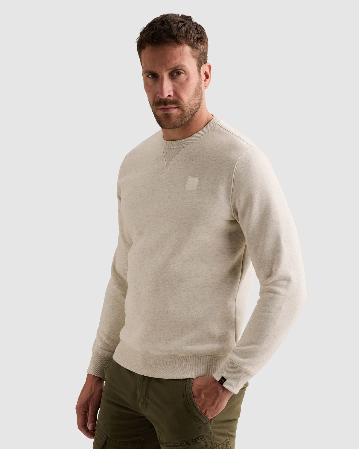 PME Legend Sweatshirt met raglanmouwen en flight pocket