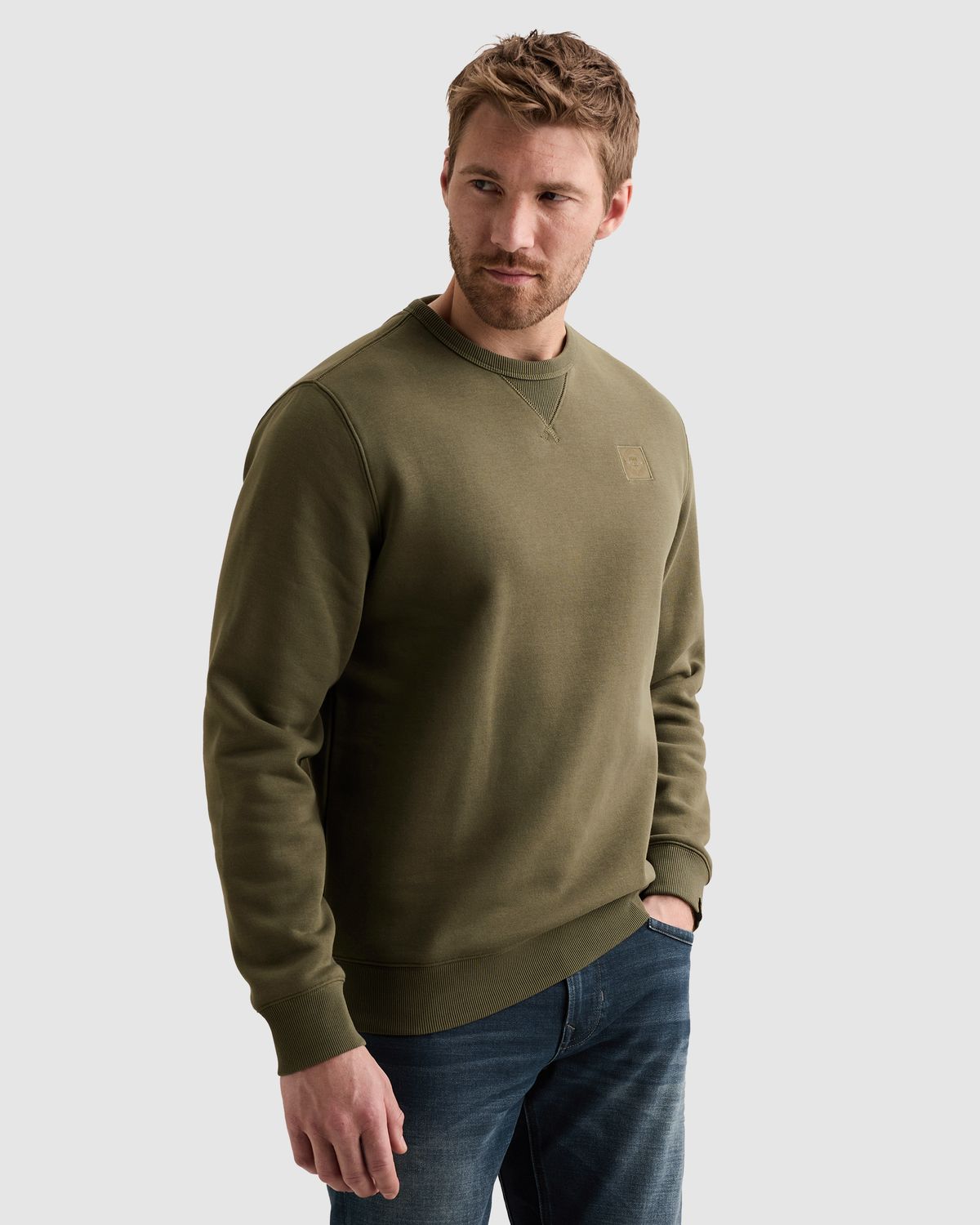 PME Legend Sweatshirt met raglanmouwen en flight pocket