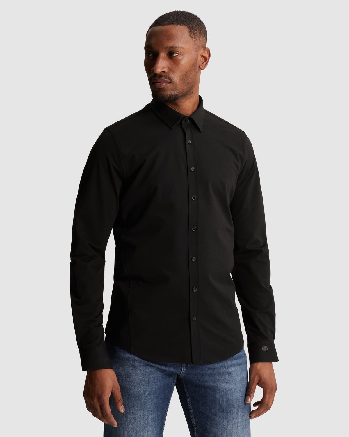 Cast Iron Overhemd van twill jersey