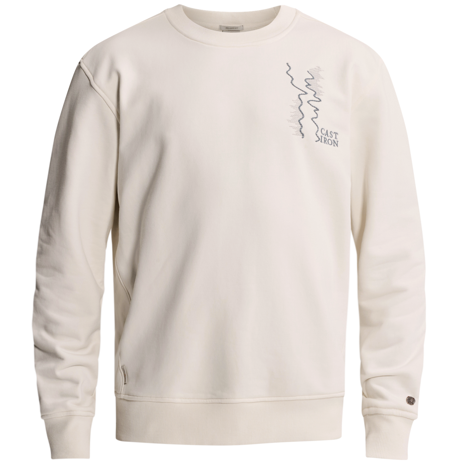 Cast Iron Sweatshirt met artwork op de achterkant en ronde hals